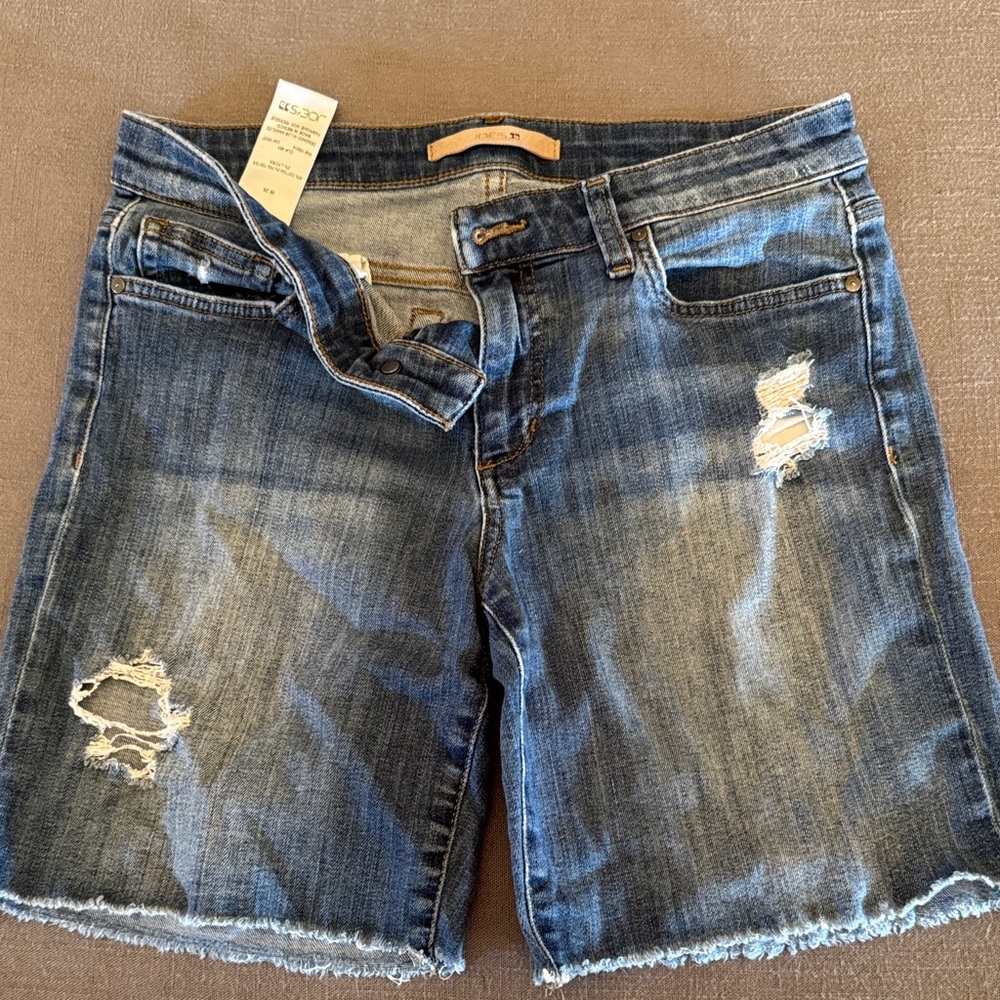 Joe's Jeans Blue Distressed Women's Jean Shorts